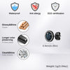 Hip Hop Broken Zircon Stud Earrings for Men Boys, Round Small Metal Earrings,Rock Punk Jewelry Gifts - Image 4