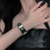 Cool Punk Bracelets Men Women Retro Bracelet Adjustable Wrist Belt Buckle Styles Cuff Bangle Bracelet for Party Club Daily Wear - Image 5