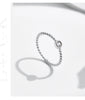 Bezel Setting Ring Silver Beads Stackable Finger Rings For Women Lab Diamond Jewelry - Image 16