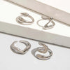 4Pcs/Set Silver Color Irregular Geometric Open Rings For Women Men Punk Metal Adjustable Knuckle Joint Ring Jewelry - Image 3