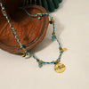 Vintage Stainless Steel Charms Necklaces for Women Boho Pink Blue Rope Chains Bracelets Jewelry Sets - Image 4
