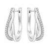 Silver Multi-layer Ear Ring Jewelry Versatile Hoop Earrings For Women Jewelry Birthday Party Gift - Image 44