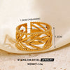 Hollow Heart Open Ring in Stainless Steel Adjustable - Image 13
