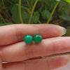 8mm Green Ball Earrings for Women Tiger Eye Beads Stone Dangle Long Lady Stud Earrings Jewelry - Image 10