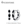 Silver Ear Needle Oval Small Zircon Hoop Earrings Colorful Zircon Gold Earrings for Women Party Jewelry - Image 22