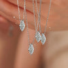 Silver Plated Golden Marquise Series Zircon Ring Necklace For Women Engagement Wedding Simple Jewelry Set - Image 6