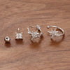 3PCS Korean Shiny Zirconia Star Clip Earring Set For Women Stainless Steel Charm Female Sweet Ear Cuff Cartilage Earring Jewelry - Image 6