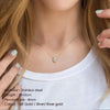 Stainless Steel Birthstone Pendant Necklace with 38 cm Chain and 5 cm Extension - Image 21