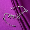 Silver Color Stamp Anklets For Women Foot Leg Chain Link Bracelet Double Layers Beach Accessories Jewelry - Image 76