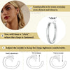 Silver Minimalist Huggie Hoop Earrings, Gold Plated Cartilage Piercing Daily Earrings Ear Cuff for Women - Image 5