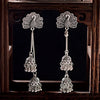 Retro Ethnic Silver Color Turkish Jhumka Earrings For Women Pearl Tassel Classic Carved Indian Earrings Jewelry - Image 18