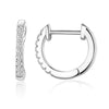 Silver Cubic Zirconia Ear Cuffs Gold Plated Cartilage Hoop Huggie Earrings for Women Stackable Jewelry - Image 8