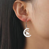 Moon Star Cat Earrings for Women Stainless Steel Animal Drop Earring Girls Lovely Kitten Jewelry Birthday Gifts - Image 4