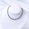 Stone Necklace for Women Tourmaline/Fluorite/Amethyst Handwork Choker Jewelry Party/Wedding Design - Image 8