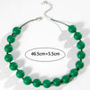 Colorful Resin Bead Choker Necklace with Large Round Beads - Image 12