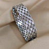 Charm Stainless Steel Cuff Bracelet for Women Zircon Geometric Gold Silver Color Wrist Bangles Jewelry - Image 5