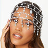Stonefans Tribal Mesh Headpiece Jewelry Bridal for Women Wedding Boho Tassel Hair Accessories Luxury Designer Elegant Girls