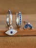 Star Flower and Bow Hoop Earring Set with Crystal Accents in Gold-Tone or Silver-Tone - Image 8