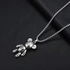 Actionable Graffiti Violence Bear Necklace Men's Personality Hip Hop Pendant Sweater Chain Hoodie Jewelry Accessories - Image 3