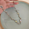 Kpop Shiny Star Necklace for Women Y2K Crystal Zircon Cross Pendant Necklaces Girls Antique Silver Color Clavicle Chain - Image 12