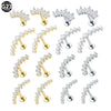1/5PCS Titanium Zircon Labret Lip Ring Internally Thread Ear Tragus Cartilage Helix Daith Lobe Piercing Earrings Stud for Women - Image 1