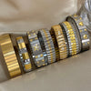 Simple Elastic Stainless Steel Bangles for Women Vintage Classic Heart Star Inlaid Rhinestone Bracelet Bangle - Image 2