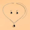 3 Wedding Season Women's Droplet Necklace and Earring Set Banquet Party Accessories 4055 - Image 9