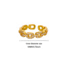 Classic Twist Chain Open Rings For Women Stainless Steel Zircon Geometric Twist Wrapped Couple Ring Wedding Aesthetic Jewelry - Image 10