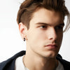 11pcs Punk Men's Stainless Steel Earring Set Clip-on Hip-hop with Rivet Feather Accents - Image 6