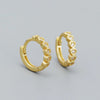 Silver Zirconia Huggie Hoop Earrings for Women Girls Sparkling Round CZ Wedding Engagement Party Jewelry Gift - Image 9