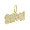 Iced Out Bling CZ Letter Badge Pendant Necklace Cubic Zirconia Gold Color Lettes Money Charm Men Hip Hop Jewelry - Image 8