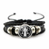Saint Benedict Medal Leather Bracelet Catholic San Benito Glass Dome Snap Buttons Bangles Men Women Jewelry Accessories - Image 10