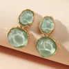 Creative Design Water ripple Resin Women's Earrings Summer Irregular Geometry Candy Color Earrings Jewelry - Image 1