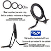 Black Sea Fishing Rod Guide Repair Kit Casting Tip Eye Rings Sets Stainless Steel Building 10 20pcs Freshwater Saltwater Fishing - Image 3