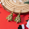 Colorful Rhinestone Christmas Tree Dangle Earrings for Women Zircon Star Year Earrings Girls Party Jewelry - Image 12