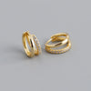 Stainless Steel Chunky Hoop Earrings for Women Girls Gold Color Double Ring Thick Geometric Drop Earrings Statement Jewelry Gift - Image 15