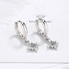 Small Hoop Earrings Smooth Tiny Huggies With Hollow Cross Star Pendants Female Dangle Earring Cute Piercing Earring Gifts - Image 16