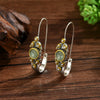 Retro Bohemian Copper Metal Women's Girl Pearl Imitation Open Adjustable Ring and Earring Set Geometric Party Jewelry - Image 7