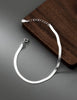 Modian 925 Sterling Silver Sparkling Snake Chain Bracelet Classic Simple Adjustable Bracelets For Women Party Fine Jewelry Gift