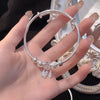 Silver Bangle Woman Dreamcatcher Tassel Feather Round Bead Adjustable Charm Bracelet Wedding Jewelry Gifts - Image 5