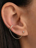 Gold Chain Stud Earrings for Women Piercing Cubic Zirconia Hoop Earrings Women Party Vacation Ear Cuff Jewelry Accessories - Image 6