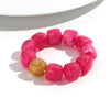 Acrylic Geometric Bead Bracelet with Elastic Stretch Fit - Image 40