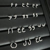 Arabic Love Letter Earrings for Women silver Plated Zircon Earrings Aesthetic Jewelry Gift Wife Lover Jewelry - Image 1