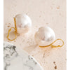 18 18cm Simulated Pearls Round Big Exaggerated Hoop Earrings for Women Korean-Style Chic Retro Jewelry - Image 4