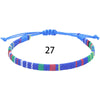 Bohemia Colorful Woven Anklets Bracelet Summer Adjustable Rope Braided Anklets Handmade Fabric Bangles for Men Women Children - Image 29