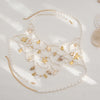 KunJoe Hollow Net-like Imitation Pearl Chest Chain Waist Chain Summer Beach Conch Starfish Pendant Tassel Bikini Body Jewelry - Image 6