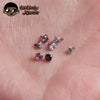 10pcs Implant Grade Titanium 16G 2mm2.5mm/3mm/4mm CZ Internally Threaded Helix Ear Cartilage Tragus Stud Piercing Ends - Image 4