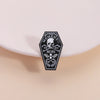 Memento Mori Skull Enamel Pin Gothic Skeleton Coffin Halloween Brooch Lapel Backpack Badge Jewelry Accessories Gift for Friends - Image 2