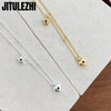 Silver Necklace Pendant For Women Jewelry Love Necklace Simple And Elegant, Heart Shaped Collar Chain - Image 5