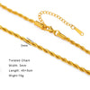 Stainless Steel Chain Necklace in Paperclip Box or Twisted Link Styles - Image 14